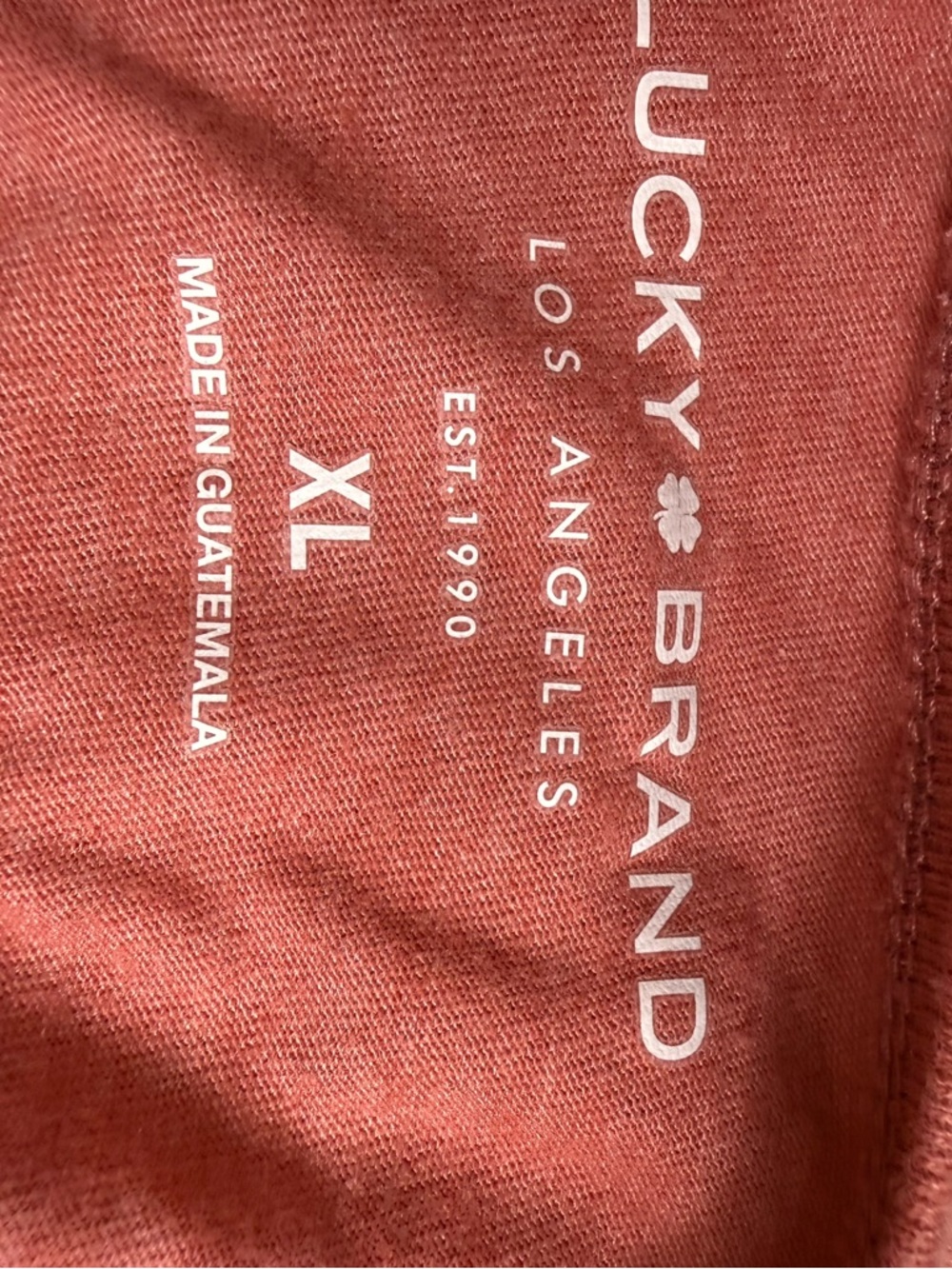 Lucky Brand salmon pink colored short sleeve top with silver studs size XL - Picture 8 of 9